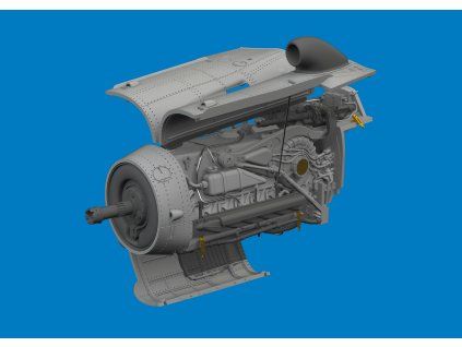 Bf 109K-4 engine PRINT 1/72 recommended for EDUARD