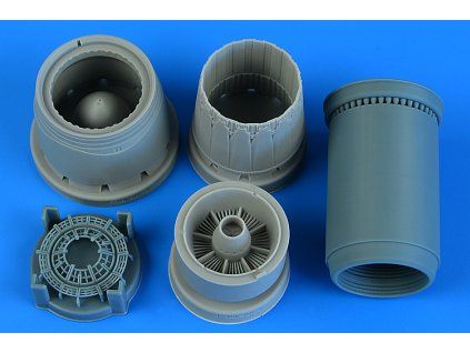 1/48 F-16I Sufa exhaust nozzle - opened - for KINETIC GOLD