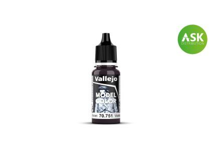 Vallejo Model Color 70751 Black Violet Matt (18 ml)
