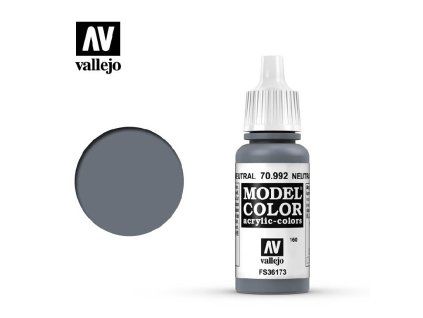 Vallejo Model Color 70992 Neutral Grey Matt (18 ml)