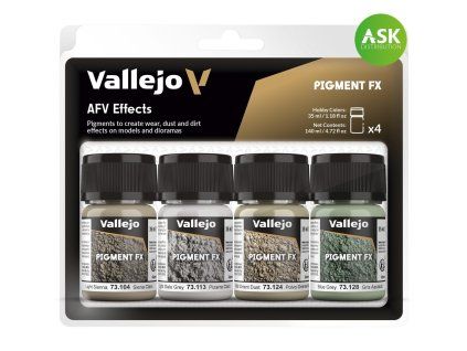 Vallejo Pigment FX 73187 AFV Effects 4 pigments set (35 ml)