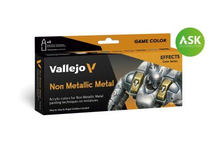 Vallejo Game Color 72193 Non Metallic Metal 8 colors set (18 ml)