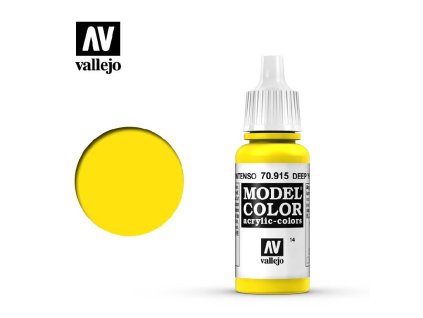 Vallejo Model Color 70915 Deep Yellow (17ml)