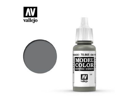 Vallejo Model Color 70865 Oily Steel Metallic (18 ml)
