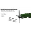 P-51D Hamilton Standard propeller PRINT 1/72 recommended for EDUARD