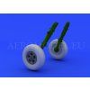 Spitfire wheels - 5 spoke, smooth tire  1/48 recommended for EDUARD