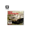 Vallejo Model Color Weathering Set 72220 Winter Weathering (9) + 2 Brushes