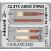 A6M2 Zero seatbelts STEEL 1/32 recommended for TAMIYA