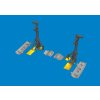 P-40N undercarriage legs PRINT 1/48 recommended for EDUARD