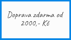 Doprava zdarma při objednávce nad 2000,-