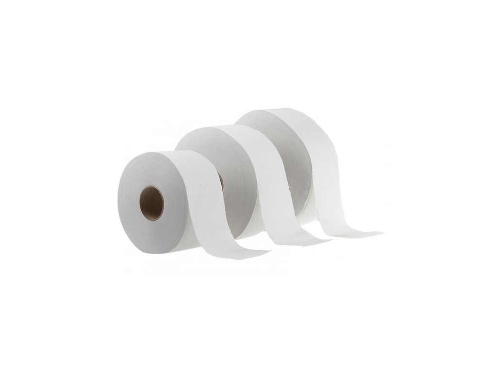 Papír toaletní Jumbo 2-vrstvý (varianta 19 cm nebělený)