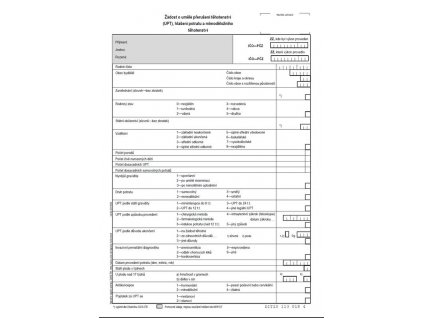 žádost o umělé přerušení