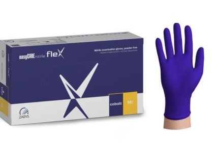 rukavice nitrilové kobalt Easycare Flex