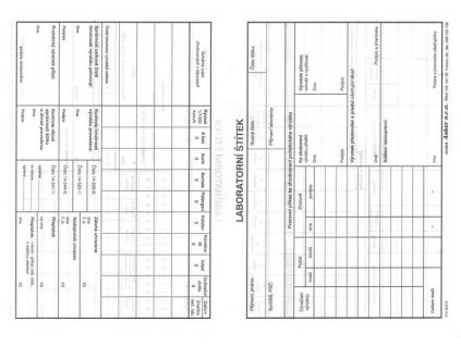 Laboratorní štítek