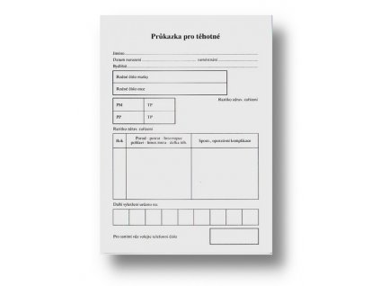 Průkazka pro těhotné (varianta 1143040 - knížka)