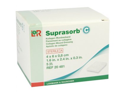 Suprasorb C (varianta 8 x 12 x 0,8 cm / 5 ks)