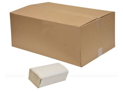 Ručník papírový skládaný 23 x 25 cm - 1 vrstvý šedý (zelený)