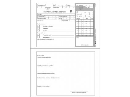 115 006 13 POUKAZ NA VYŠETŘENÍ