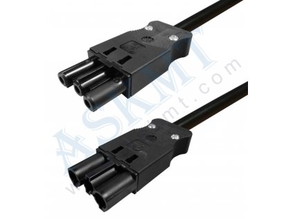 Připojovací kabel - Systémová zástrčka - zásuvka, 3 m