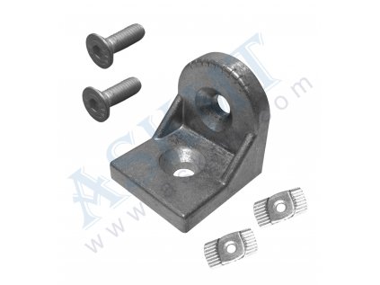 450 300 021 - R-Úhelník 40x43x43 ALU, bez PÚ, s up. sadou M8, BR-10, ASKMT-00