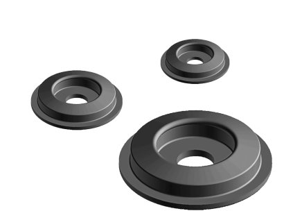 200 100 143 - Pryžový tlumící kroužek stavitelné nohy Ekonomik D 30, ASKMT-00