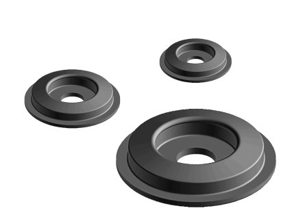 200 100 145 - Pryžový tlumící kroužek stavitelné nohy Ekonomik D 50, ASKMT-00