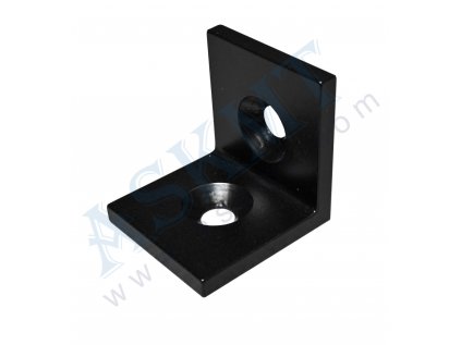 Úhelník 20x20x3 ocel, černý, bez up. sady M5