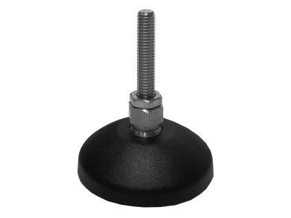 200 100 072 - Stavitelná kloubová noha D 60 M8x40 - PA, nerez, ASKMT-00