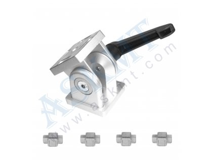 450 300 196 - Kloub 45x45 s plastovou upínací pákou bez up. sady, ASKMT-00