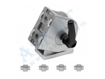 450 300 198 - Kloub 45x90 s celokovovou upínací pákou bez up. sady, ASKMT-00