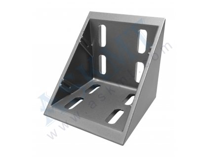 Úhelník 80x80 ZN, RAL 9006, bez up. sady M8, IT-8