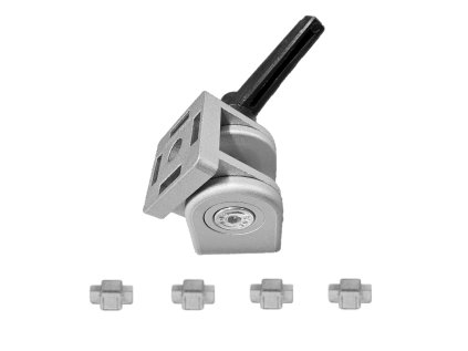 400 300 032.DG - Kloub 40x40 s plastovou upínací pákou bez up. sady, ASKMT-00