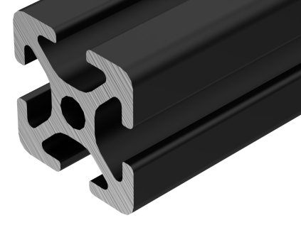 400 100 071 - Profil IT-5 20x20 černý, ASKMT-00