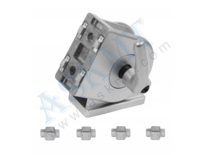 400 300 034 - Kloub 40x80 s celokovovou upínací pákou bez up. sady, ASKMT-00