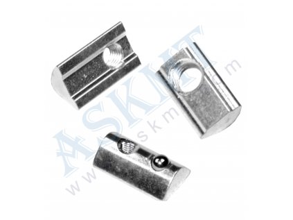 400 300 056 - Matice do drážky M8 sklopná s pružinou, Zn., IT-8, ASKMT-00