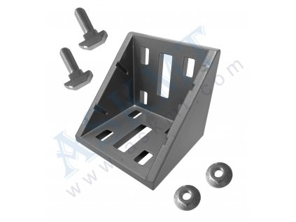 450 300 012 - Úhelník 60x60 ALU, bez PÚ, s up. sadou M8, BR-10, ASKMT-00