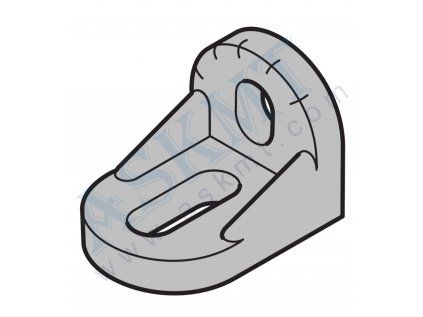 R-Úhelník 28x28x38 ALU, RAL 9006, s up. sadou M6, M8, BR-8 / BR-10