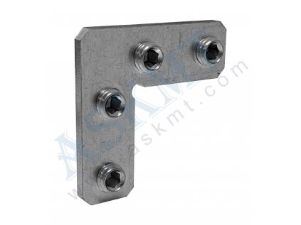 450 300 024 - Pokosový úhelník 90° ocel, pozinkovaný, s up. sadou M10, BR-10, ASKMT-00