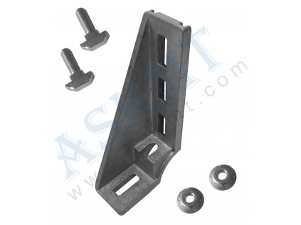 450 300 189 - Ukotvovací úhelník 45x180 ALU, s up. sadou M8, BR-10, ASKMT-00