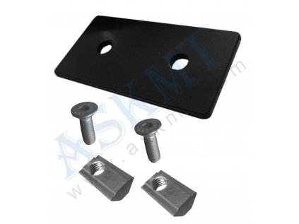 450 300 096 - Spojovací pás 30x60x3 ocel, černý, s up. sadou M6 DIN 7991, BR-8, ASKMT-00