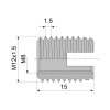 302 000 080.160 - Závitová vložka ENSAT 302 M8x15, samořezná, Zn., ASKMT-02