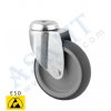 300 100 008 - Pojezdové kolo D100 otočné bez brzdy, mont. otvor D 11 mm, ESD, ASKMT-00