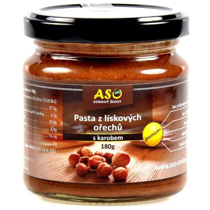 Pasta z liskovych orechu s karobem 180g r
