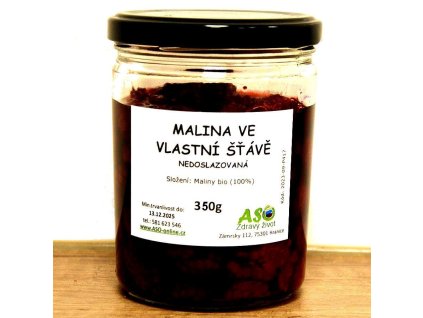 Malina ve vlastni scave nedoslazowana ready 350g