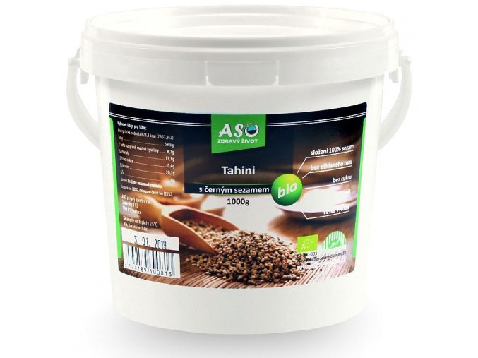 Tahini s černým sezamem BIO 1kg