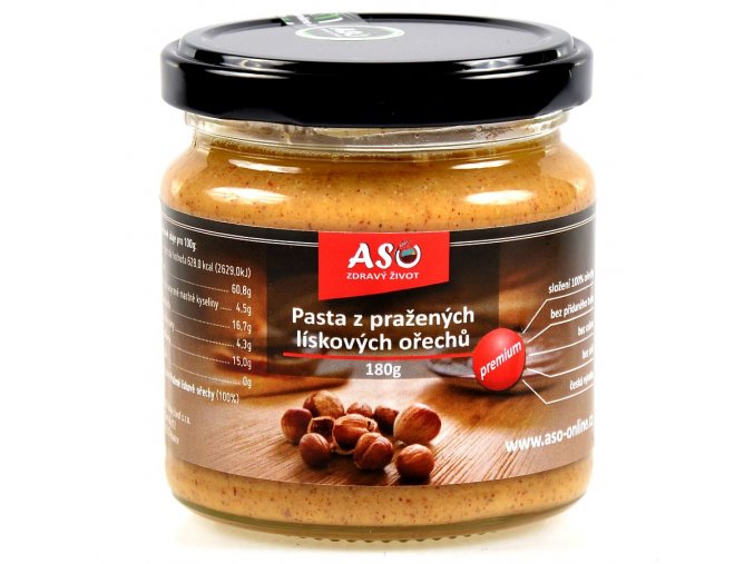 Pasta z pražených lískových oříšků 180g