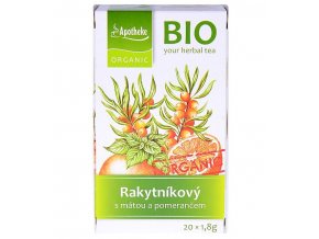 Apotheke Rakytník, máta, pomeranč čaj Bio 20x1,8g