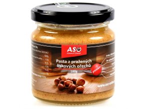 Pasta z pražených lískových oříšků 180g
