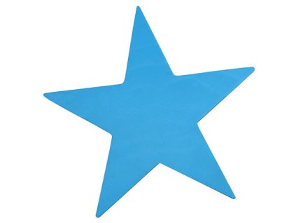 Star značka na podlahu žlutá