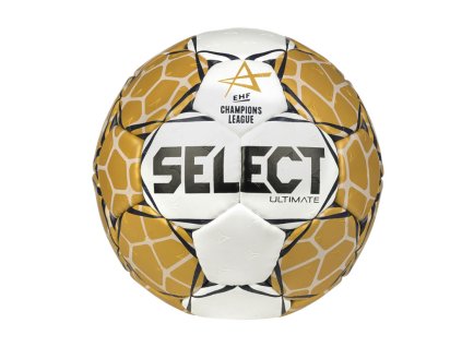 Házenkářský míč Select HB Ultimate EHF Champions League bílo zlatá (Velikost míče 3)